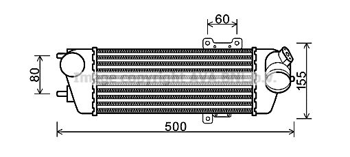 AVA QUALITY COOLING Kompressoriõhu radiaator HYA4227